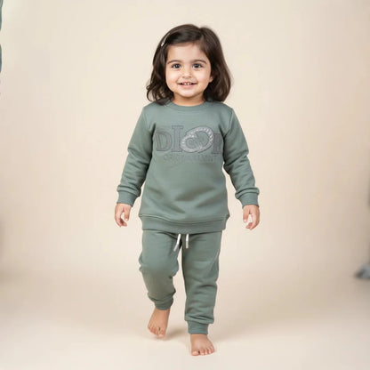 Spanish Green Kids Girls Premium Track Suit