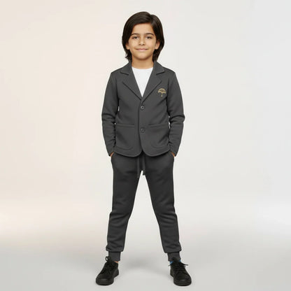 Charcoal Grey Premium Boys' Blazer Set