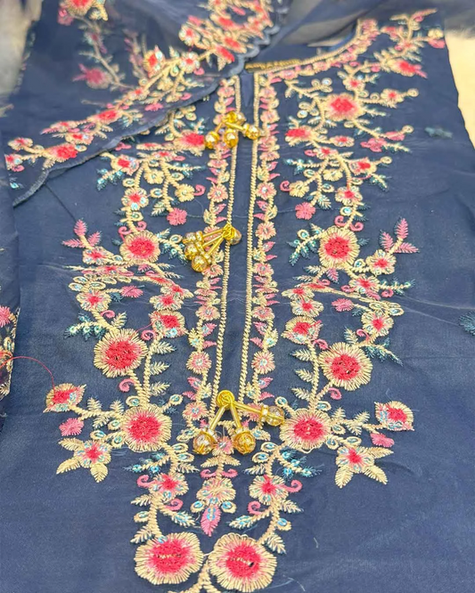 Tushita – Organza Embroidery Suit Set