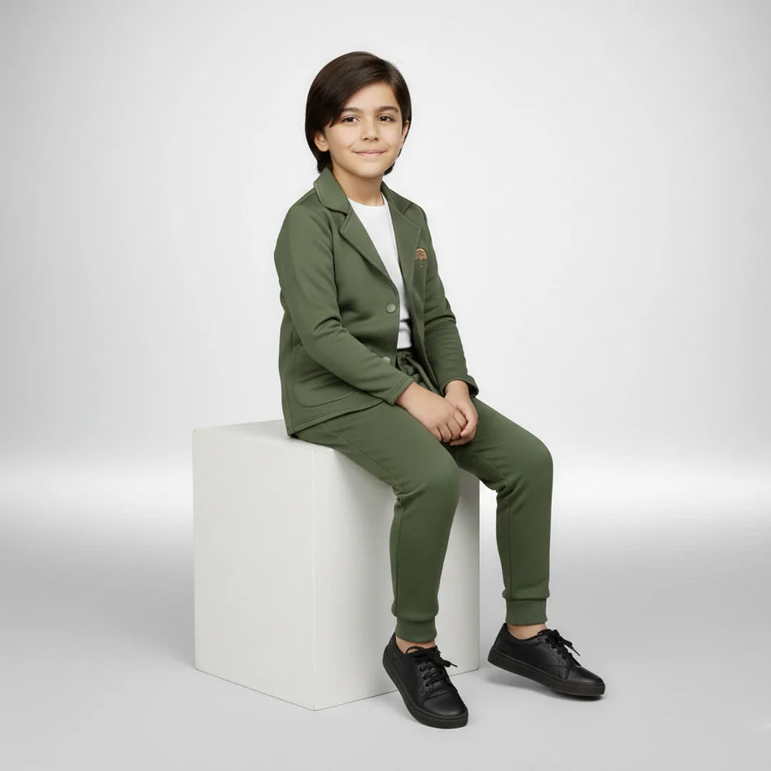 Hazel Green Premium Boys' Blazer Set