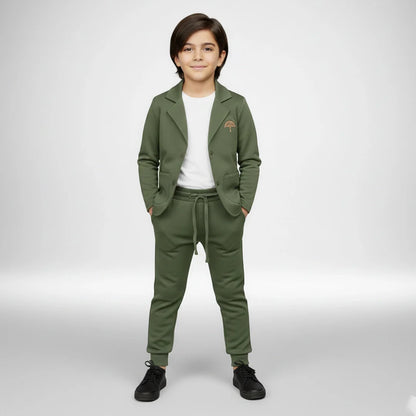 Hazel Green Premium Boys' Blazer Set