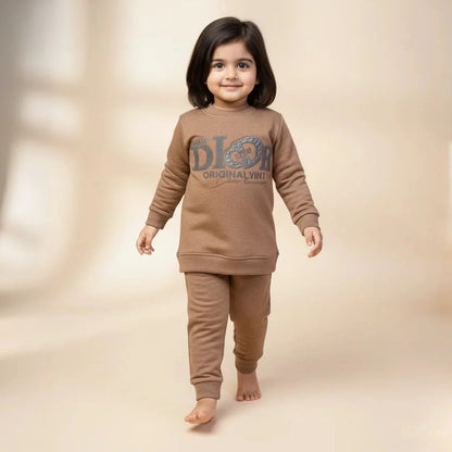 Brownish Kids Girls Premium Track Suit