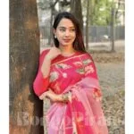 Kumudini - Floral Printed Synthetic Saree