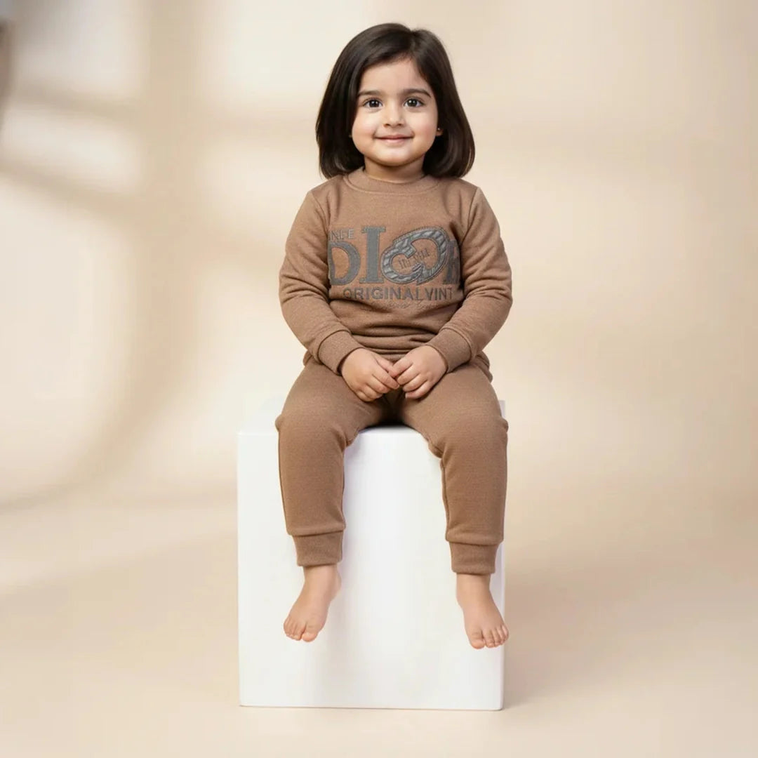 Brownish Kids Girls Premium Track Suit