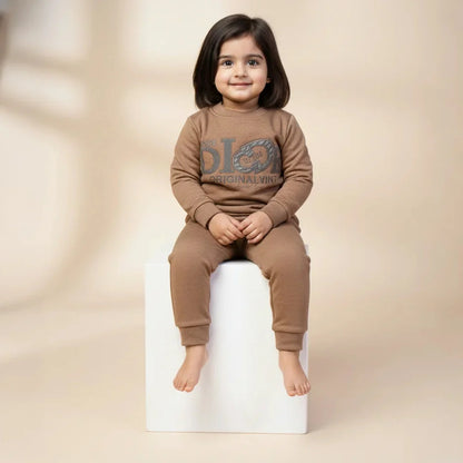 Brownish Kids Girls Premium Track Suit