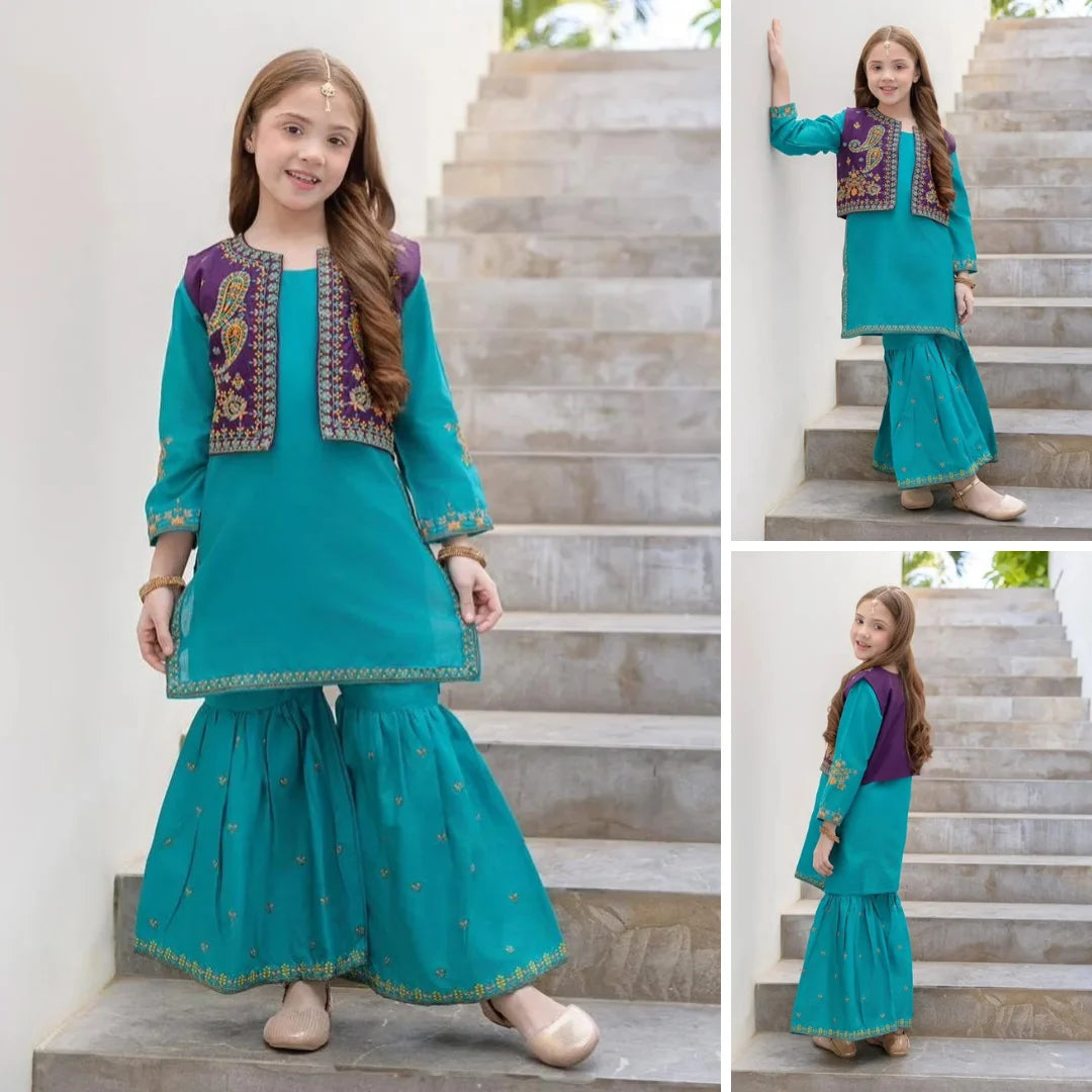 Zivah-Gharara-3 Piece kids Set