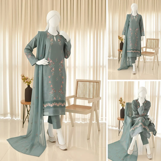 Roohani - Embroidery Cotton Suit Set