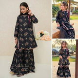 Butterfly-Floral Print-3 Piece Kids Set
