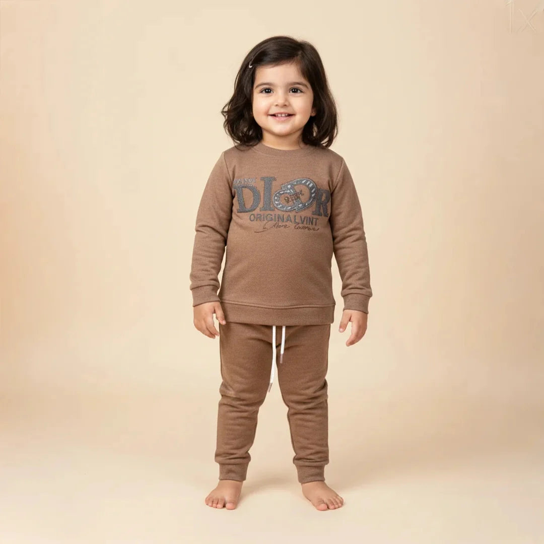 Brownish Kids Girls Premium Track Suit