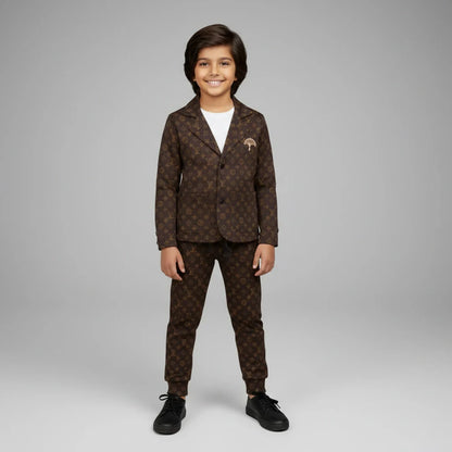 Coffee Bean Premium Boys' Blazer Set
