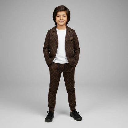Coffee Bean Premium Boys' Blazer Set