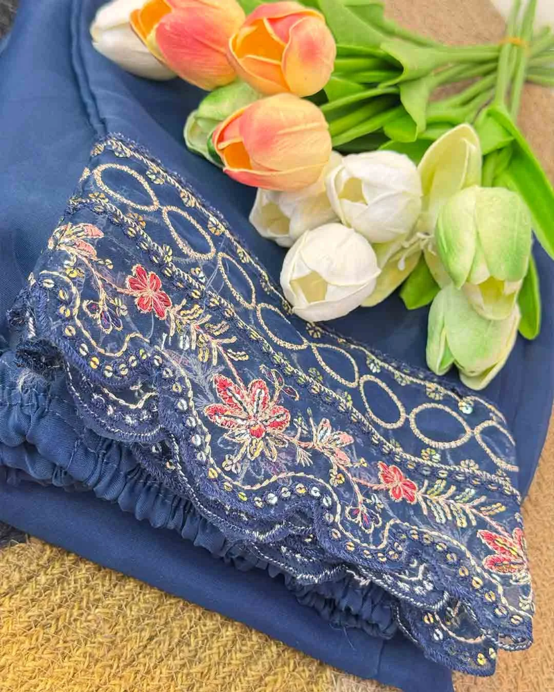 Rimsha - Organza Embroidered Suit Set