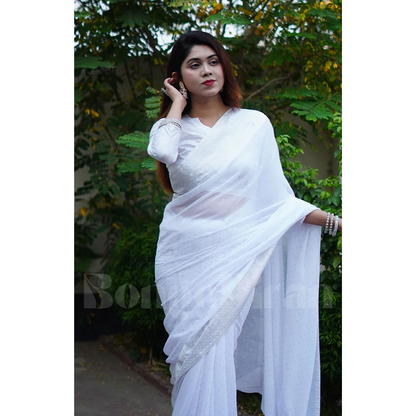 Aahir - Georgette Stonework Saree