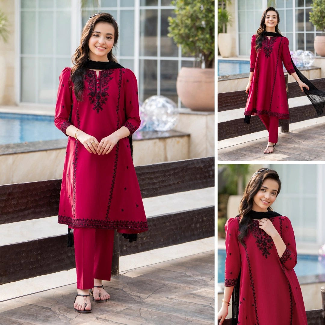 Aarvi-Embroidered-3 Piece Set