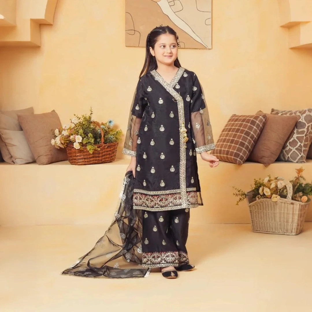 Afreen-Embroidered Angrakha-3 Piece Set