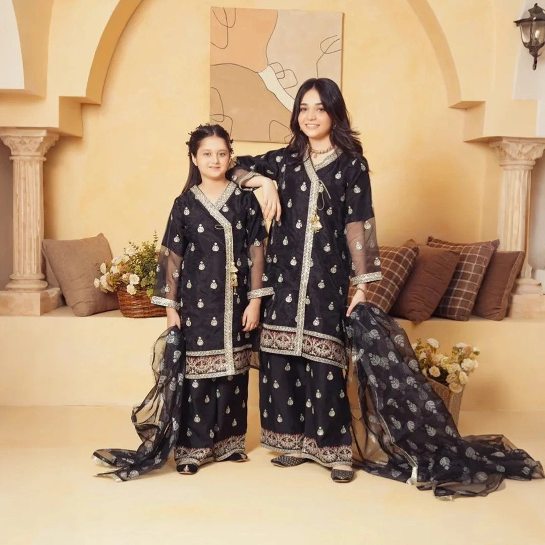 Afreen-Embroidered Angrakha-3 Piece Set