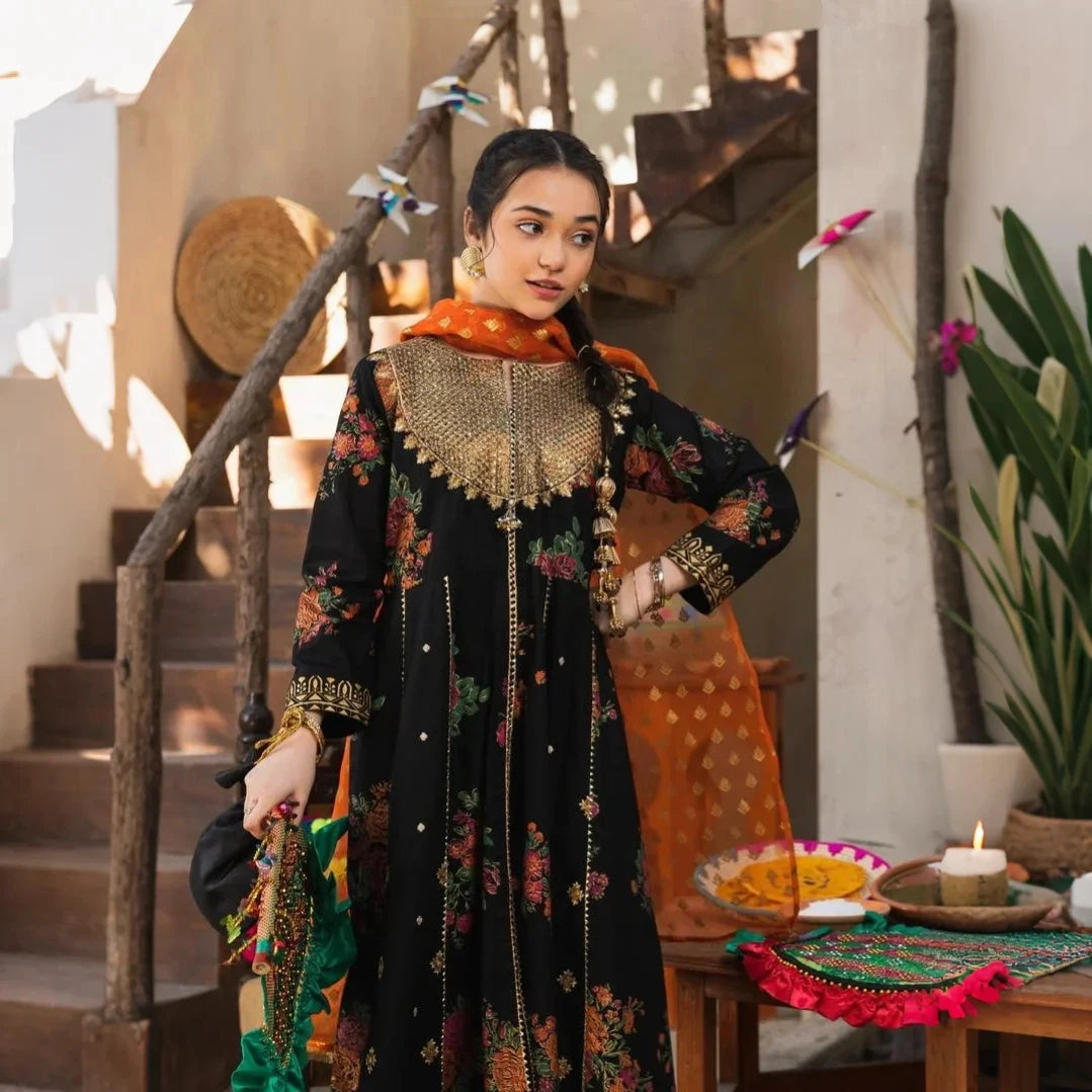 Afsara - Kids Cotton Floral Print Suit Set