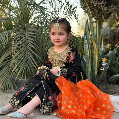 Afsara - Kids Cotton Floral Print Suit Set