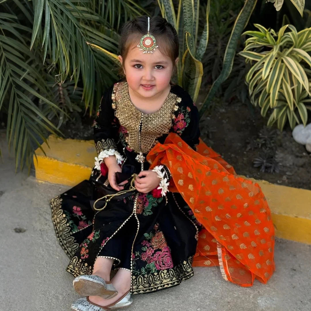 Afsara - Kids Cotton Floral Print Suit Set