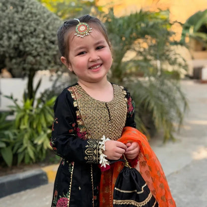 Afsara - Kids Cotton Floral Print Suit Set