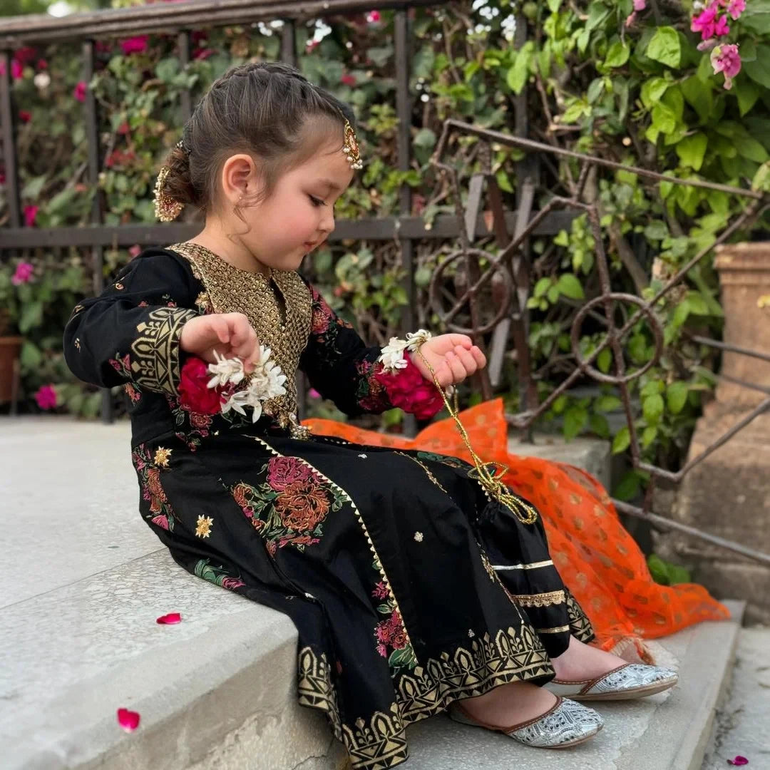 Afsara - Kids Cotton Floral Print Suit Set