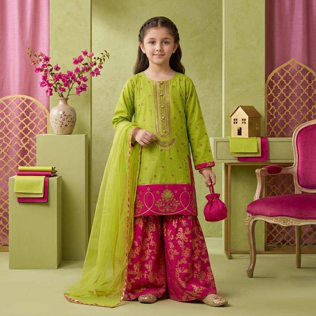 Anabia-Sharara-4 Piece Kids Set