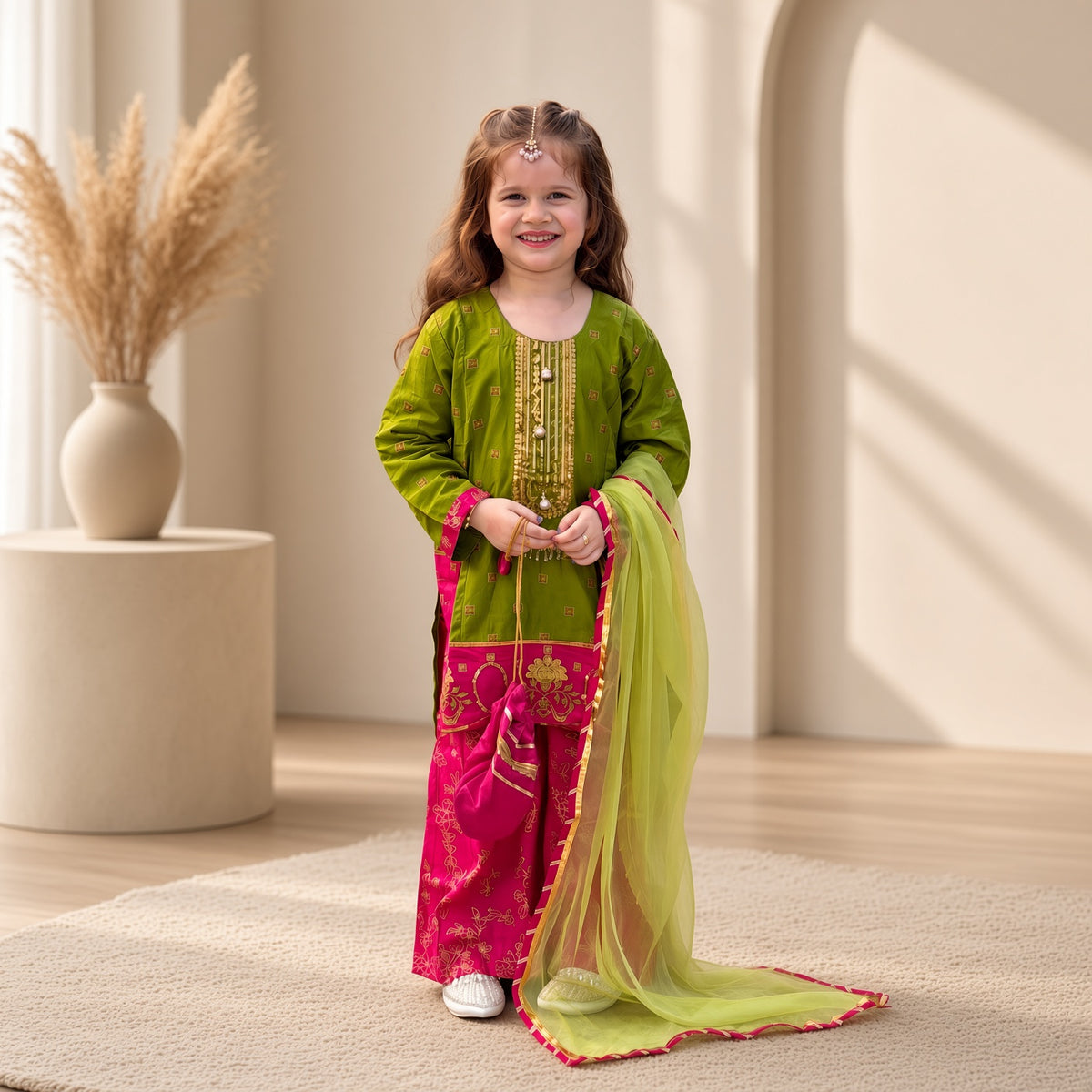 Anabia-Sharara-4 Piece Kids Set
