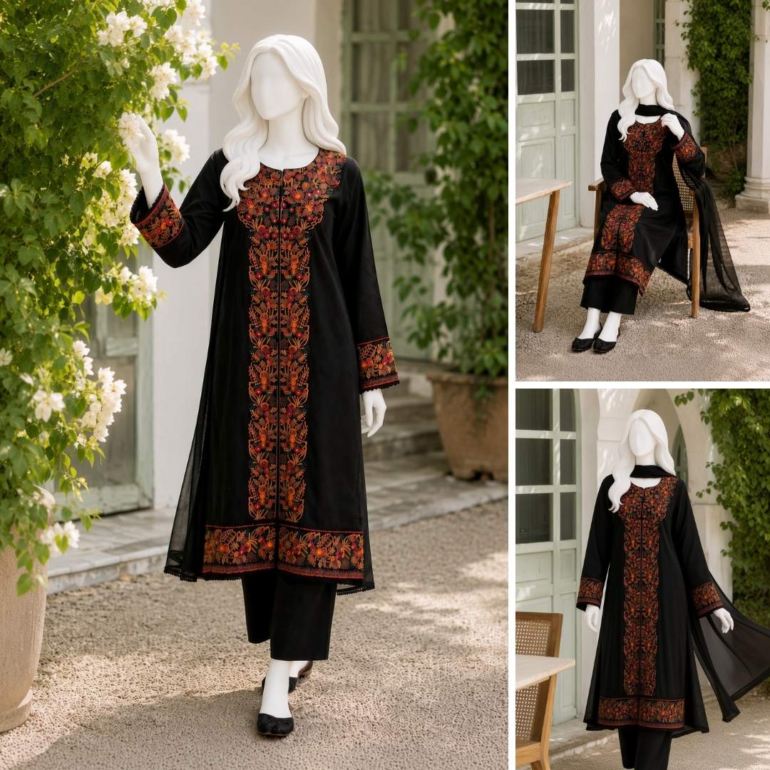 Arooj - Embroidery Cotton Suit Set