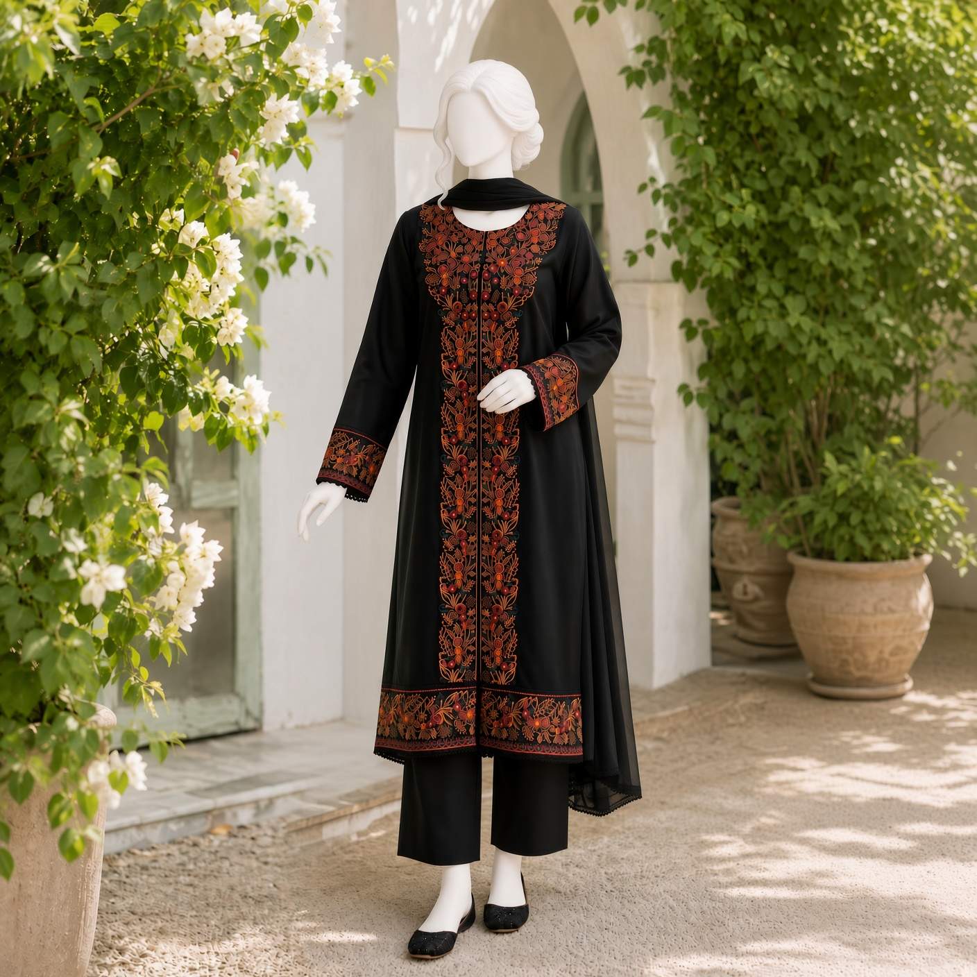 Arooj - Embroidery Cotton Suit Set