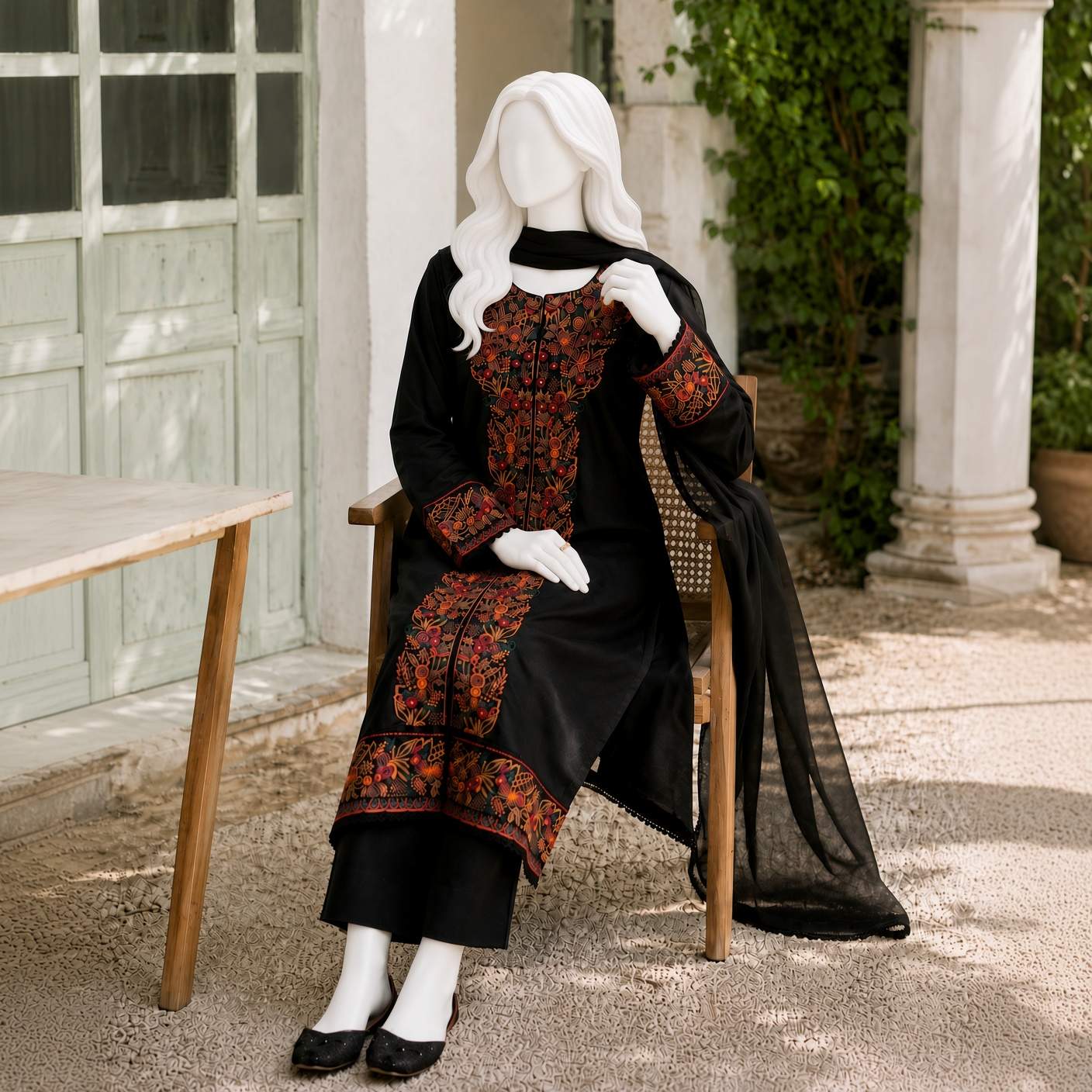 Arooj - Embroidery Cotton Suit Set