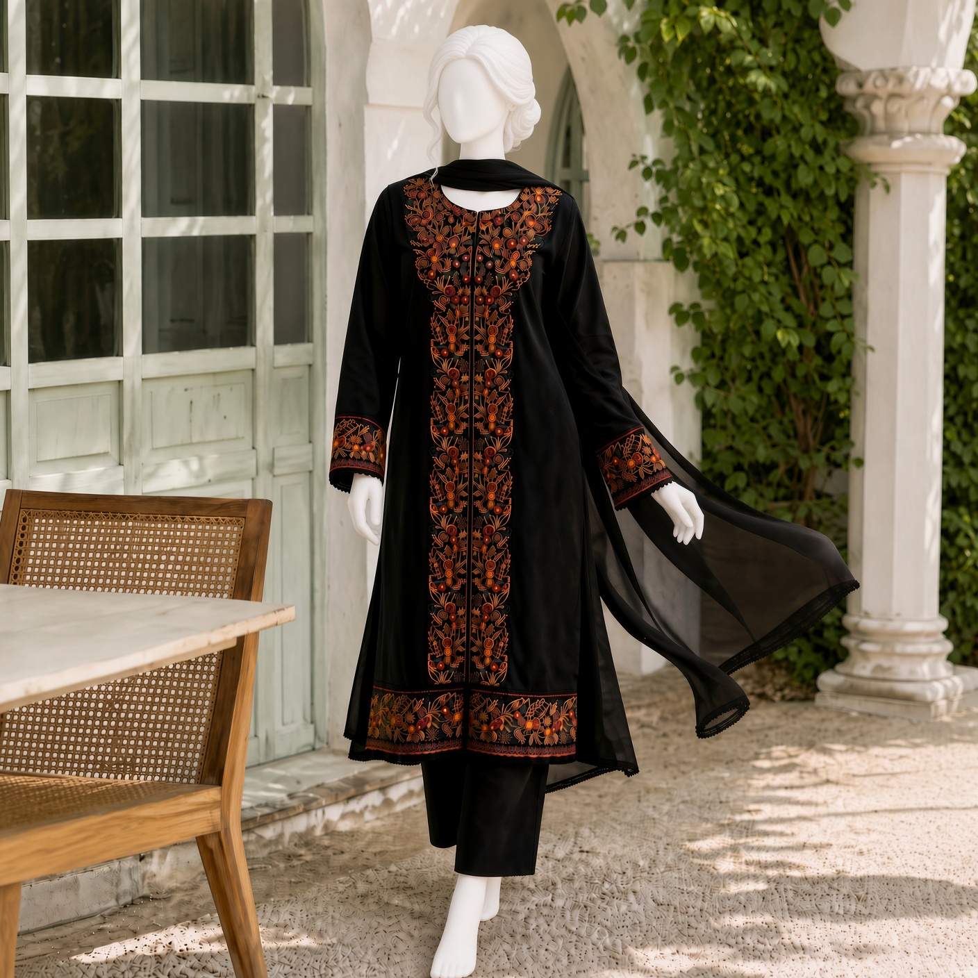 Arooj - Embroidery Cotton Suit Set