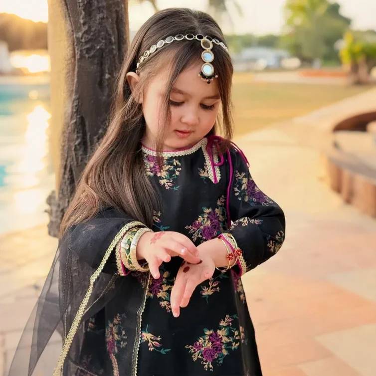 Butterfly-Floral Print-3 Piece Kids Set