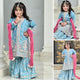 Gulab-Gharara-3 Piece Kids Set