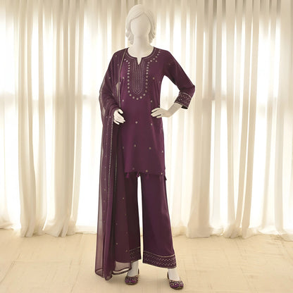 Gulnaar - Sequin Embroidery Suit Set