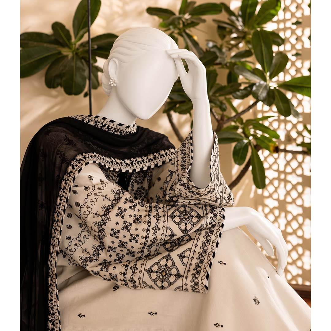 Hamna - Embroidered - 3 Piece Set
