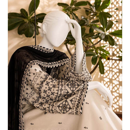 Hamna - Embroidered - 3 Piece Set