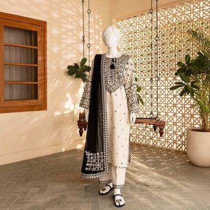 Hamna - Embroidered - 3 Piece Set