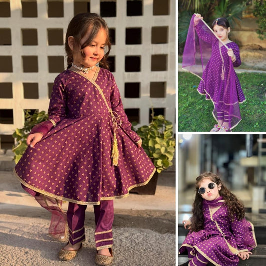 Hibba-Angrakha-3 Piece Kids Set