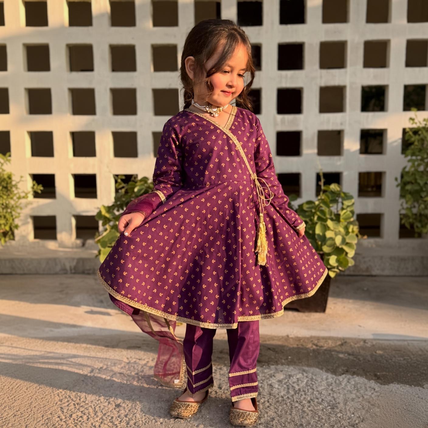 Hibba-Angrakha-3 Piece Kids Set