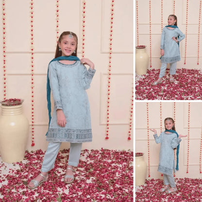 Iqra - Embroidered Kids Suit