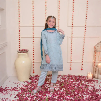 Iqra - Embroidered Kids Suit