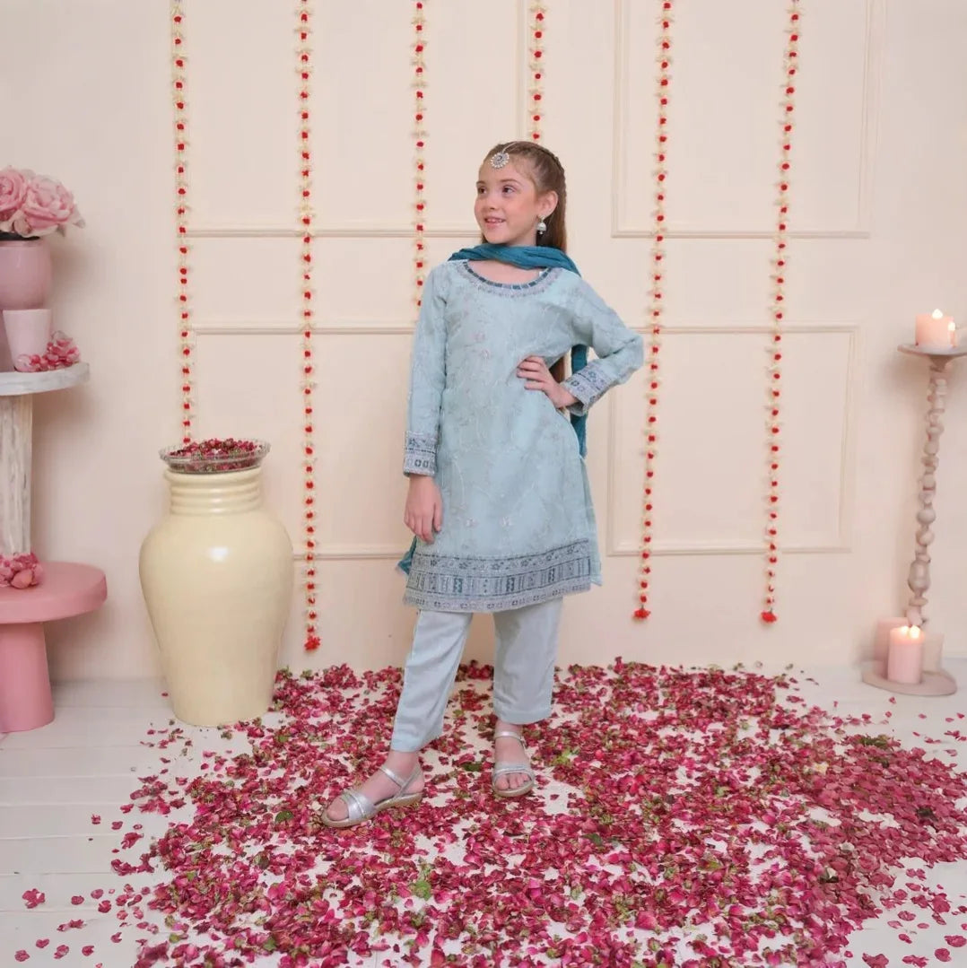 Iqra - Embroidered Kids Suit