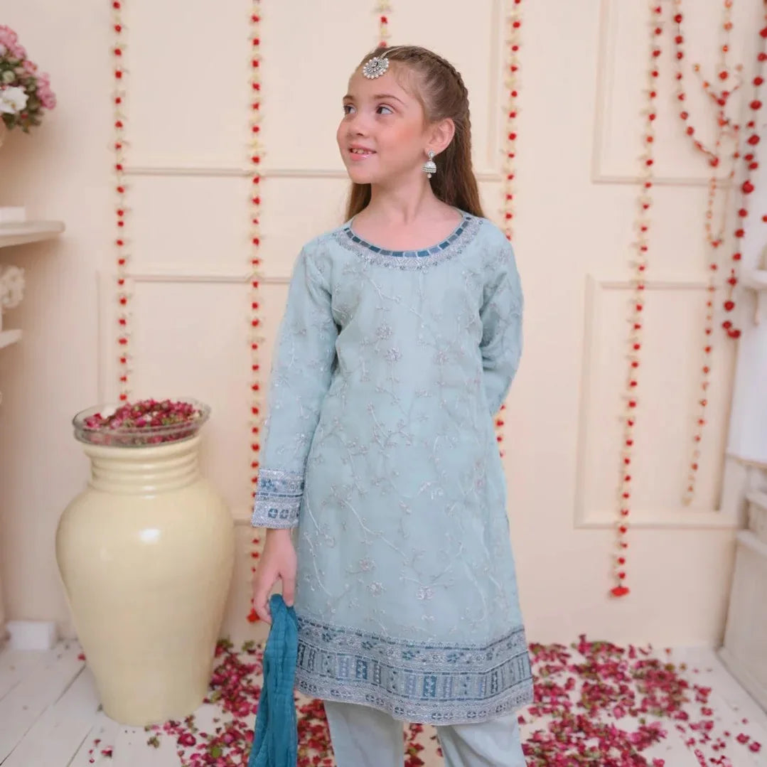 Iqra - Embroidered Kids Suit