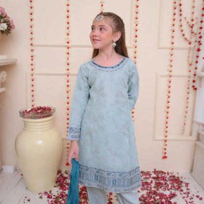 Iqra - Embroidered Kids Suit