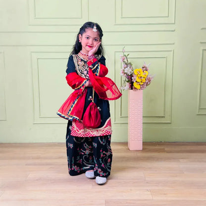 Irha-Sharara-4 Piece Kids Set