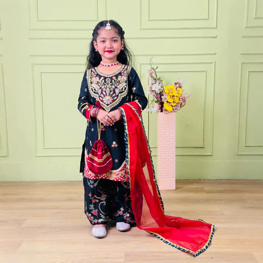 Irha-Sharara-4 Piece Kids Set