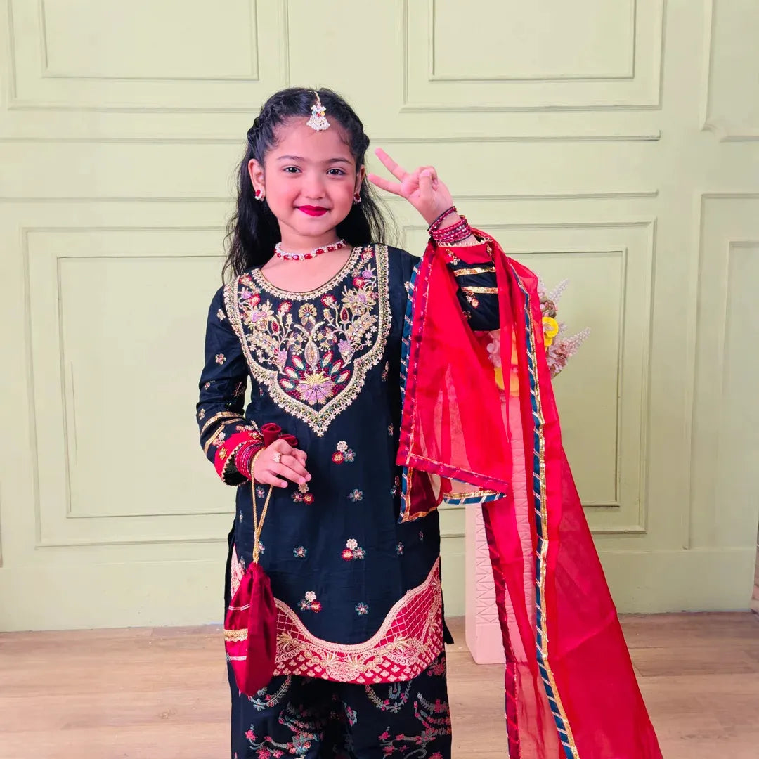 Irha-Sharara-4 Piece Kids Set
