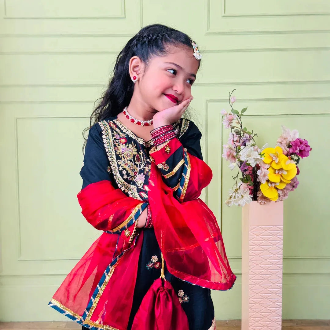 Irha-Sharara-4 Piece Kids Set