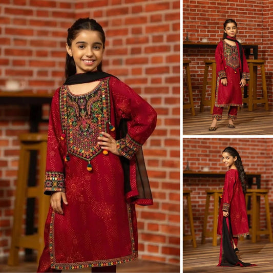 Kiyana-Embroidered-3 Piece Kids Set