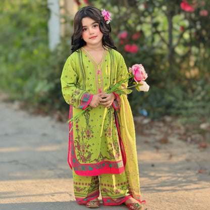 Laiba – Floral Printed Kids Set